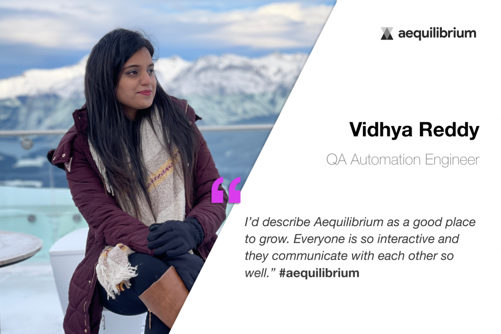 Meet Vidhya Reddy