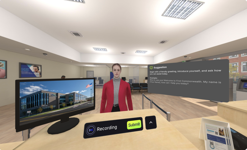 Image: In Dictate Mode, users speak with Maya while adaptive UI elements provide real-time guidance and feedback, seamlessly supporting the conversation.